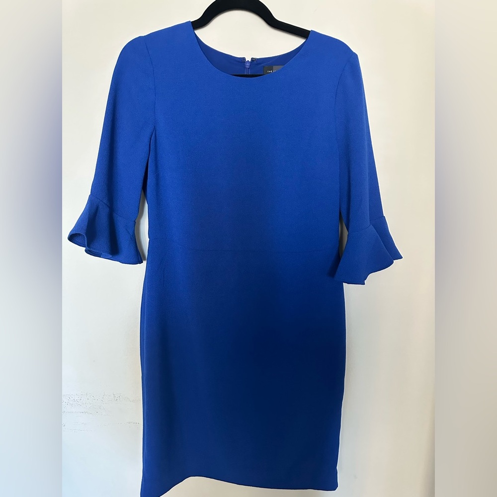 Royal blue The Limited dress with 3/4 bell sleeves size 6